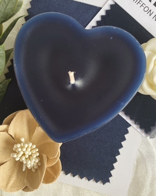 Large Unscented Floating Heart Candle - 25+ Color Choices